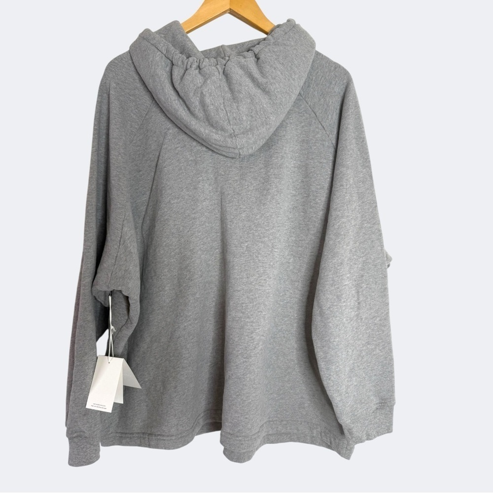 NEW MOTHER THE COCOON Oversized Hoodie Gray with Neon Pink Drawstrings SMALL - Picture 9 of 12